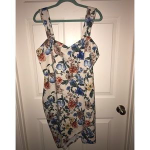 NWT FASHION NOVA FLORAL MIDI DRESS